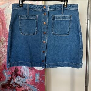 Madewell denim skirt